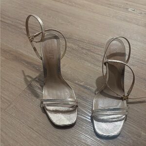 SCHUTZ Women's Metallic Strappy Heels